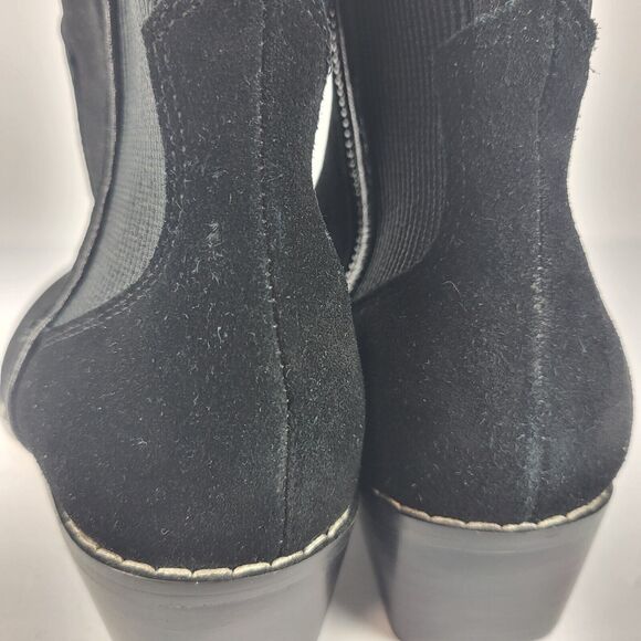 Donald Pliner Gazzi Black Suede Ankle Booties Boots Size 6.5 M - Picture 11 of 14